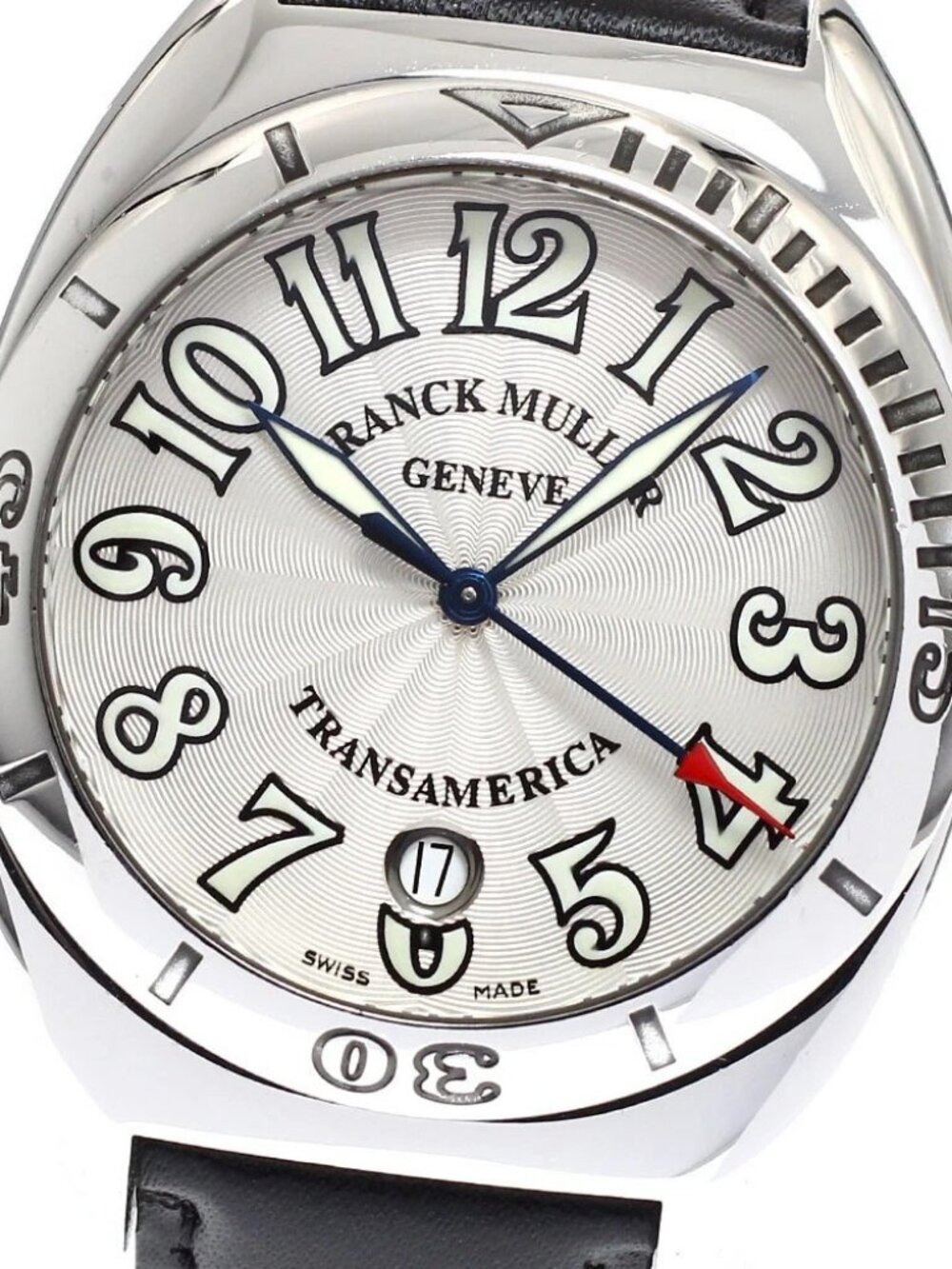 FRANCK MULLER Trans America 2000SCP Date Silver Dial Automatic Men's_918920